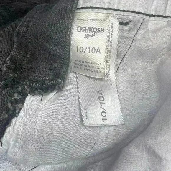 Youth Girls Oshkosh B’Gosh black denim overall dress - Picture 3 of 3